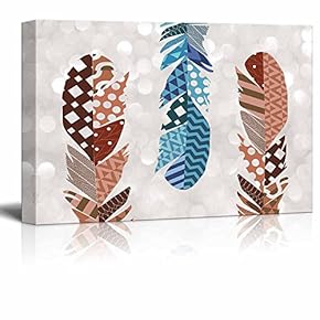 Cool Toned Zentangle Feather with Warm Toned Zentangle...