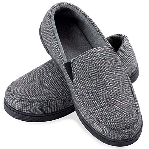 Zizor Men's Lightweight House Slipper with Memory Foam, Cozy Closed Back Bedroom Slipper for