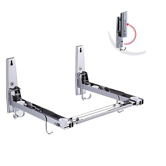 ZYFA Plegables Soporte para microondas, Ajustable de Pared ...