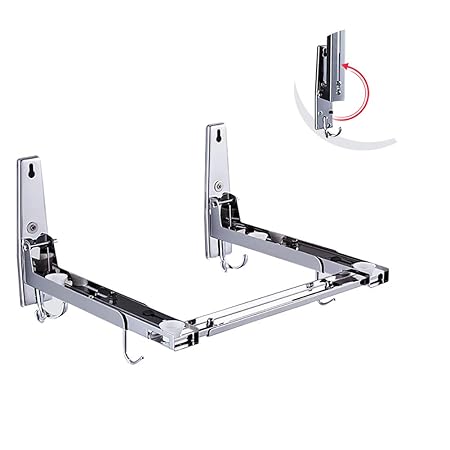 ZYFA Plegables Soporte para microondas, Ajustable de Pared ...