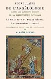 VOCABULAIRE DE L'ANGÉLOLOGIE d'après les manuscrits hébreux de la Bibliothèque Nationale (French by Moïse SCHWAB