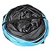 Purrfect Feline Longer Tunnel of Fun, Collapsible 3-Way Cat Tunnel Toy with Crinkle (Large, Blue)