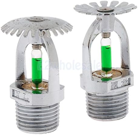 2x Brass Fire Fighting Sprinkler Head Spray Header Pendant Upright Sprinkler