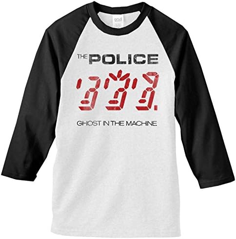 Police 'Ghost In The Machine' White Baseball Jersey T-Shirt