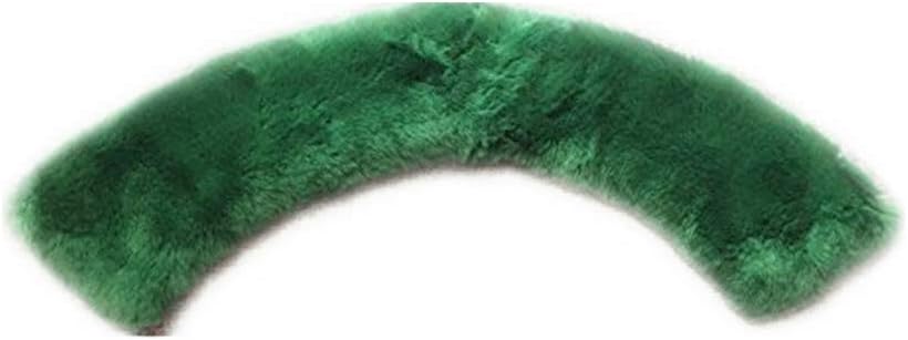 Qmfur Winter Warm Real Rabbit Fur Collar Scarf Shawl Collar Women's Wrap Stole Scarves