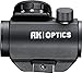 Bushnell AK Optics AK25 1x25mm Red Dot Sight, Matte Black (tilted front lens)