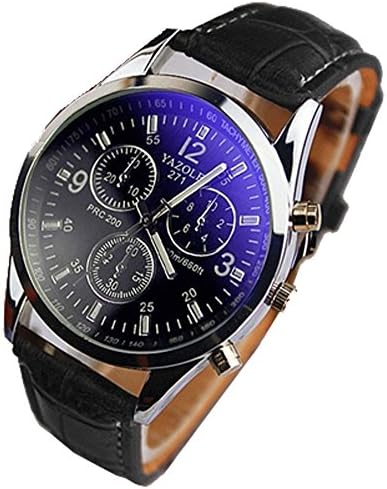 Cheap Luminous Sports Waterproof Quartz Wristwatches leisure fashion Business Men Watch (Black/Black)