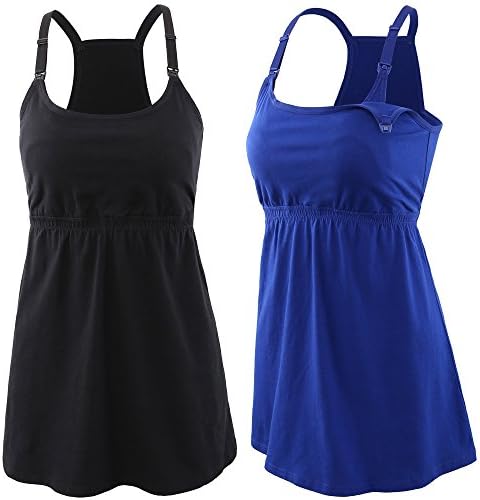 Topwhere Pregnancy Breastfeeding Shirt, Maternity Nursing Top Sleep Cami