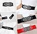 Fasker 2 Pack Womens Vintage Waist Belt Wide Elastic Stretch Retro Cinch Belt