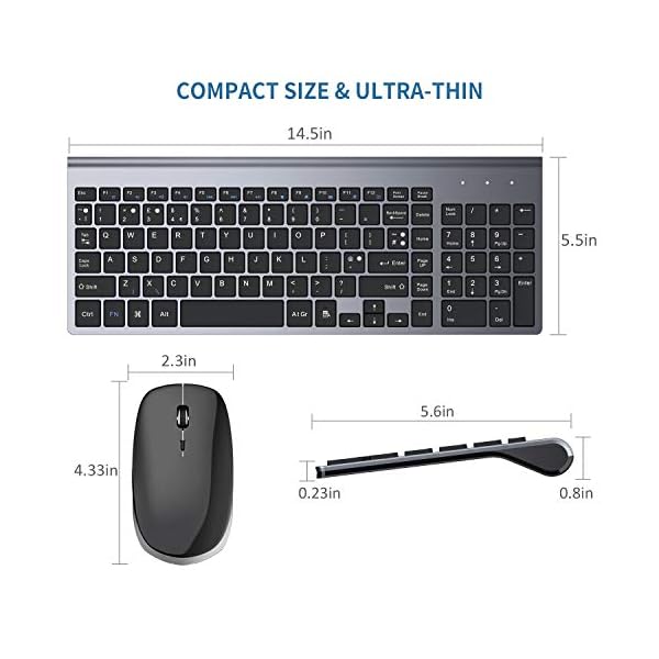 FENIFOX-Wireless-Keyboard-Mouse24G-USB-Slim-QWERTY-UK-Compact-Quiet-ErgonomicFor-Computer-PC-Laptop-TV-TabletSilver-White-Black-Grey FENIFOX Wireless Keyboard & Mouse,2.4G USB Slim QWERTY UK Compact Quiet Ergonomic,For Computer PC Laptop TV Tablet…