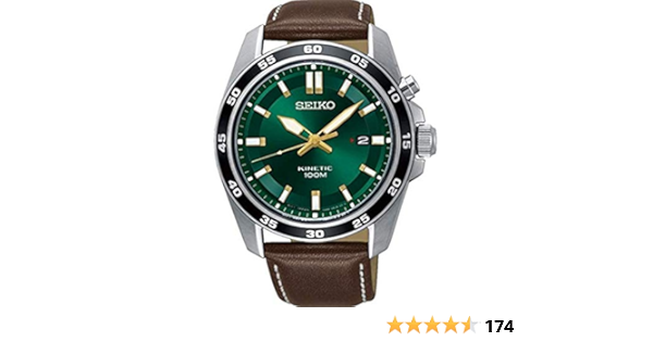 Seiko Mens Analogue Kinetic Watch with Leather Strap SKA791P1 : Seiko:  Amazon.com.au: Clothing, Shoes \u0026 Accessories
