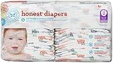 Honest Diapers, Multi Colored Giraffes, Size 2, 40 Count
