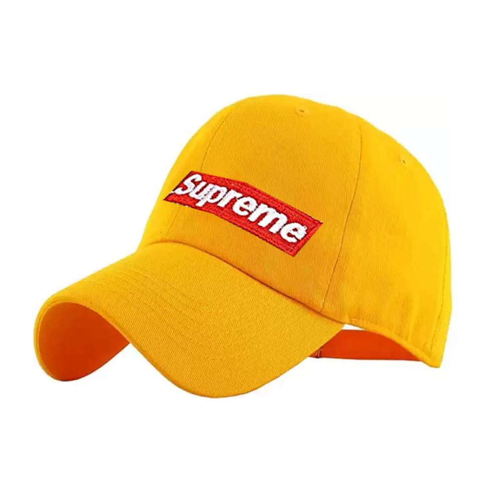 supreme yellow cap