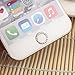 Well Gallery Bling Rhinestone Circle Home Return Key Button Sticker Charms for Apple Iphone 6 6 plus 5 5s All Iphone/Ipad Models - Silver