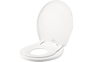 MAYFAIR Little2Big Toilet Seat with Built-In Toddler Potty Training Seat, Slow Close, Easy to Install, Made in USA, ROUND, White