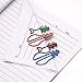Coolrunner 100pcs Bone Shape Multicolor Metal Paper Clips (Lamp-Shaped 36 PCS)