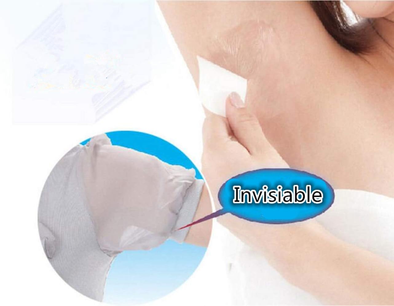 RENZHEN 1 Roll 6m Transparent Sweat Absorption Anti-perspirant Stick Deodorants Underarm Armpit Disposable Sweat Pads
