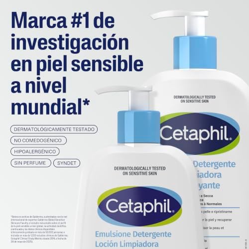 Conjunto de Rotina de Cuidados para Pele Sensível: Creme Hidratante 453g + Mini Loção Limpadora 29ml
