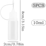 GroveEss 5Pcs 10ml Needle Tip Glue Bottles Precision Applicator Set view 2