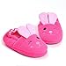 Enteer Baby Girls' Rabbit Slipper (7-8 M US Toddler, Pink)