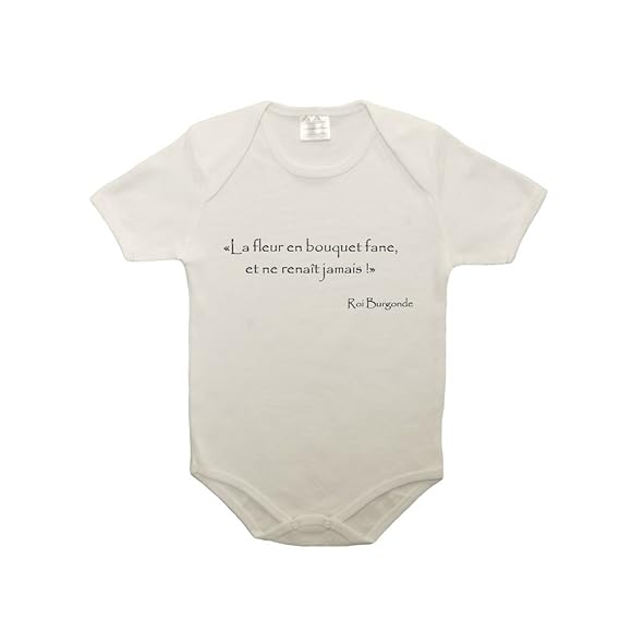 Mygoodprice Body Bébé 100 Coton Citation Kaamelott Roi
