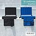 SPORT BEATS Stadium Seat for Bleachers with Back Support and Wide Padded Cushion Stadium Chair - Includes Shoulder Strap and Cup Holder