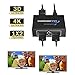 HDMI Splitter 1 in 2 Out, HDMI HDCP Bypass Splitter One Input to Two Outputs HDMI Amplifier 1X2 HDMI Splitter 4k, for Xbox One PS4 PS3 Blu-ray Player Cable Box Satellite TV (1 Input 2 Outputs)