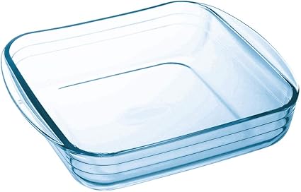 O Cuisine Fba 9ba00 5046 Plat A Rotir Carre En Verre Borosilicate 22x22 Cm 1 6 Litros Amazon Fr Cuisine Maison