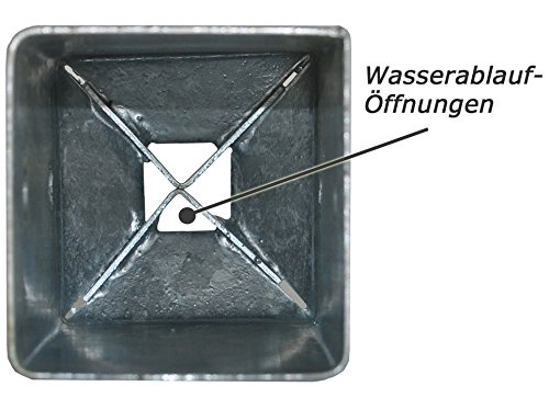Bodenhülse 81x81x750 Verzinkte Erdanker 75cm Einschlagbodenhülse Einschlaghülse (12) – Bild 5