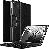 Pasonomi iPad pro 12.9 Keyboard Case, Folding PU Leather Folio Cover Case & Detachable Wireless Bluetooth Keyboard, Soft PU Leather Provide 360° Protect, Compatible with iPad pro 12.9 inch 2015/2017