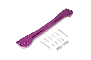 AJP Distributors JDM Rear Lower Subframe Brace Support Tie Bar Aluminum Suspension Chassis Sway Control Arm Purple Compatible/Replacement For Civic EJ EK EM 1996 1997 1998 1999 2000 96 97 98 99 00
