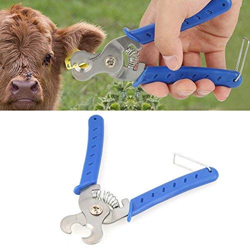 Stainless Steel Ear Tag Removal Pliers, Livestock Ear Tag Remover Farm Tools for Cattle, Sheep, Cow, Goat, Pig, Durable Animal Identification Tool for Farm Use
