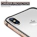 Humixx Aluminum TPU Hybrid Shockproof Bumper Case for iPhone Xs/iPhone X [Extre Series]-Gold