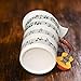 Amazing Roo Mug Cup With Guitar Handle And Art Musical Notes Holds - 13.5 Oz, Tea Coffee Milk Ceramic Mug - Gift For Music Lover