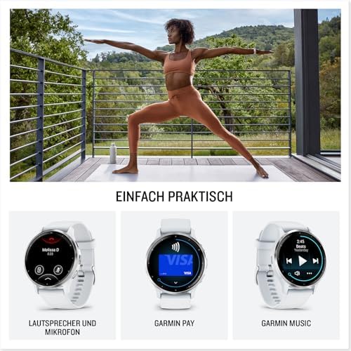 Venu 3, 45 mm, GPS-Fitness-Smartwatch, Schwarz/Schiefergrau