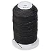 Simply Silk Beading Thick Thread Cord Size FFF (0.016 Inch 0.42mm) Spool 92 Yards Compatible with Kumihimo Super Lon (Black)