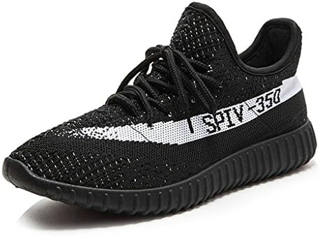 Yasmine Fashion Lightweight Sneakers Unisex Athletic Shoes for Couple Men Women Black White 38