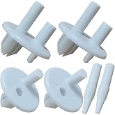241993001 Rear Crisper Drawer Cover Support Refrigerator Shelf Support Compatible with Frigidaire, Kenmore, Sears Refrigerator Replaces for AP4393090 PS2358879 240350802 1513081 7241993001-4PCS