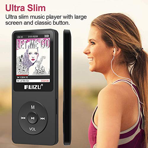 Mp3 Player, RUIZU X02 Ultra Slim Music Player with FM Radio, Voice Recorder, Video Play, Text Readin - //coolthings.us