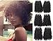 Malaysian Short Curly Hair 3 Bundles Kinkys Curly Weave 100% Human Hair Extensions Jet Black 8A Grade By Lovenea (10'' 10'' 10'')