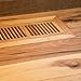 4X10 White Oak Wood Flush Mount Floor Register Vent Cover Unfinished, 3/4