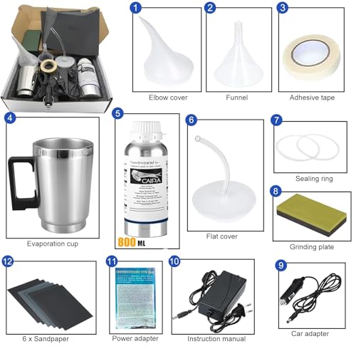 TMoriais Kit Profesional para la restauración de faros, Renovación Kit for Matte Car Headlights – Renovation and Polishing Headlights Easy and Fast – Complete Kit for a Perfect and Long-Lasting