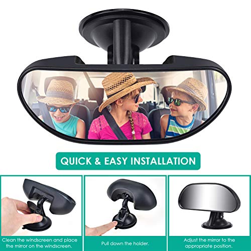 4 Alcoon+Backseat+Rearview+Adjustable+Strengthen