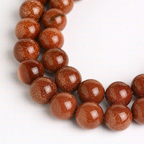 Gold Sand Stone Round 14mm Beads Strand 1 Strand apprx 15.5" Brown Jewerly Making Gemstone #A0003606