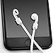 Zepthus Airpod Strap for iPhone 7 iPhone 7 Plus,Connector Cable Silicone Strap for Apple AirPods (Never Lose Your Airpods)-White