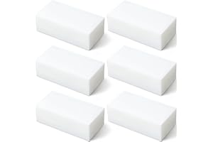 Colingmill 6 Pcs Hdpe Plastic Block 2" x 3" x 6", Polyethylene Solid Plastic Block for Machining, Home Floor Improvement, Prototyping, DIY Projects, Engineering(White)