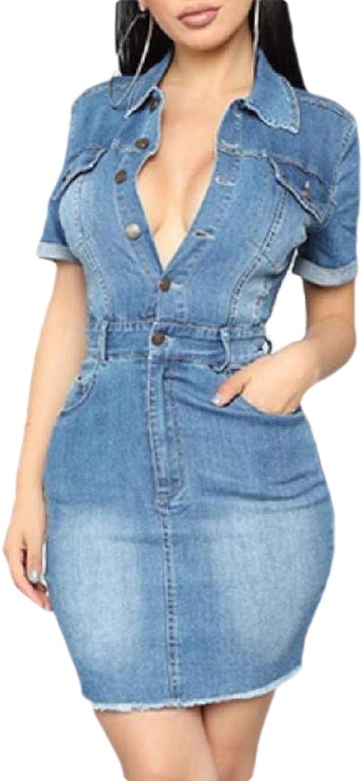 denim pencil dress