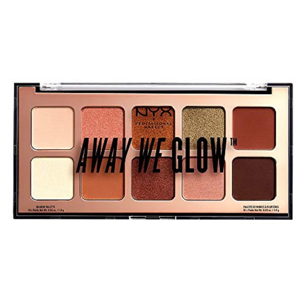 NYX Professional Makeup Away We Glow Shadow Palette-Hooked On Glw, 0.095 kg