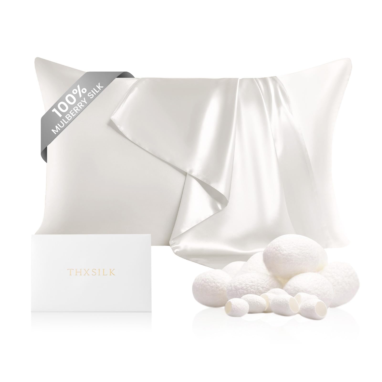 Silk Pillowcase for Hair and Skin Mulberry 22 Momme - Image 4