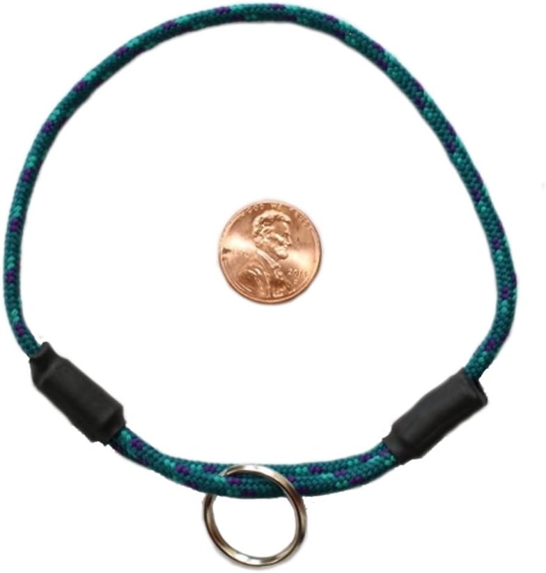 National Leash Thin Mountain Rope Dog ID Collar - Glacier -XS/Toy Size (6"-12) - The Original Snickers Collar